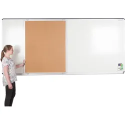 Tafel Naturkork/Korklinol für XXL Media-Rail 1 Wandtafel, doppelseitig