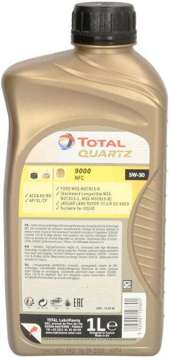 Motoröl TotalEnergies 2213777 Quartz 9000 NFC 5W30 1L