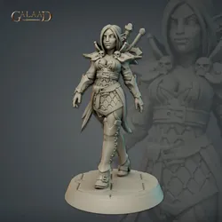 Female Vampire Warrior Walking von Galaad Miniatures aus Vampires October Release