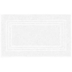 Kleine Wolke Frottier-Badvorleger Lodge Schneeweiss 50 x 80 cm