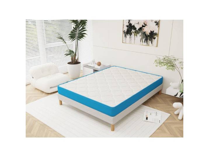 Ensemble Fresh Memory Sommier + Matelas 140x200 cm – Hauteur 15 cm