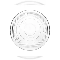 Vegware, Flacher 1K PLA-Deckel ohne Aussparung, Serie 96, C96F-NH1K