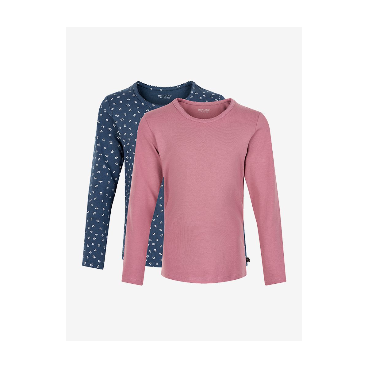 Minymo Basic 35 -t-shirt LS (2-pack) mesa rose (585) 92 3935-585-92