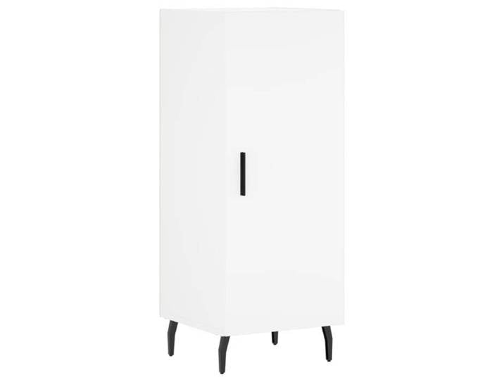 Maison Soldes Buffet haut salle a manger Armoire vitrine Blanc 34 5x34x180cm Bois d'ingénierie Moderne527759