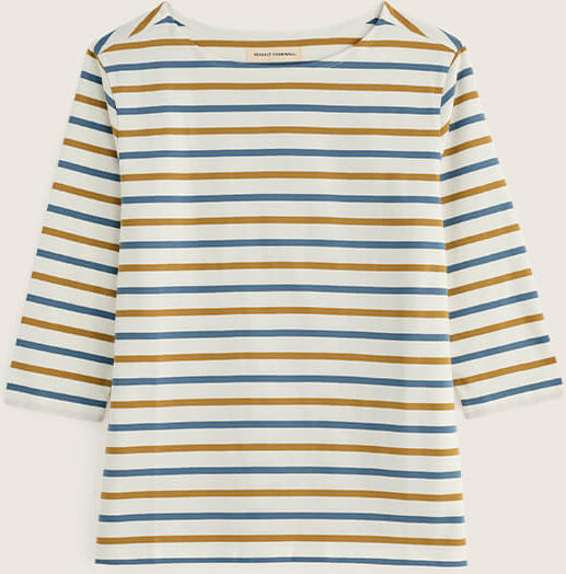 Seasalt Sailor Top Tri Breton Golden Pear