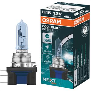 OSRAM Auto-Lampe Cool Blue Intense, 3700 Kelvin, H15, 12 V / 55 Watt, Scheinwerferlampe, Halogen, 1 Stück