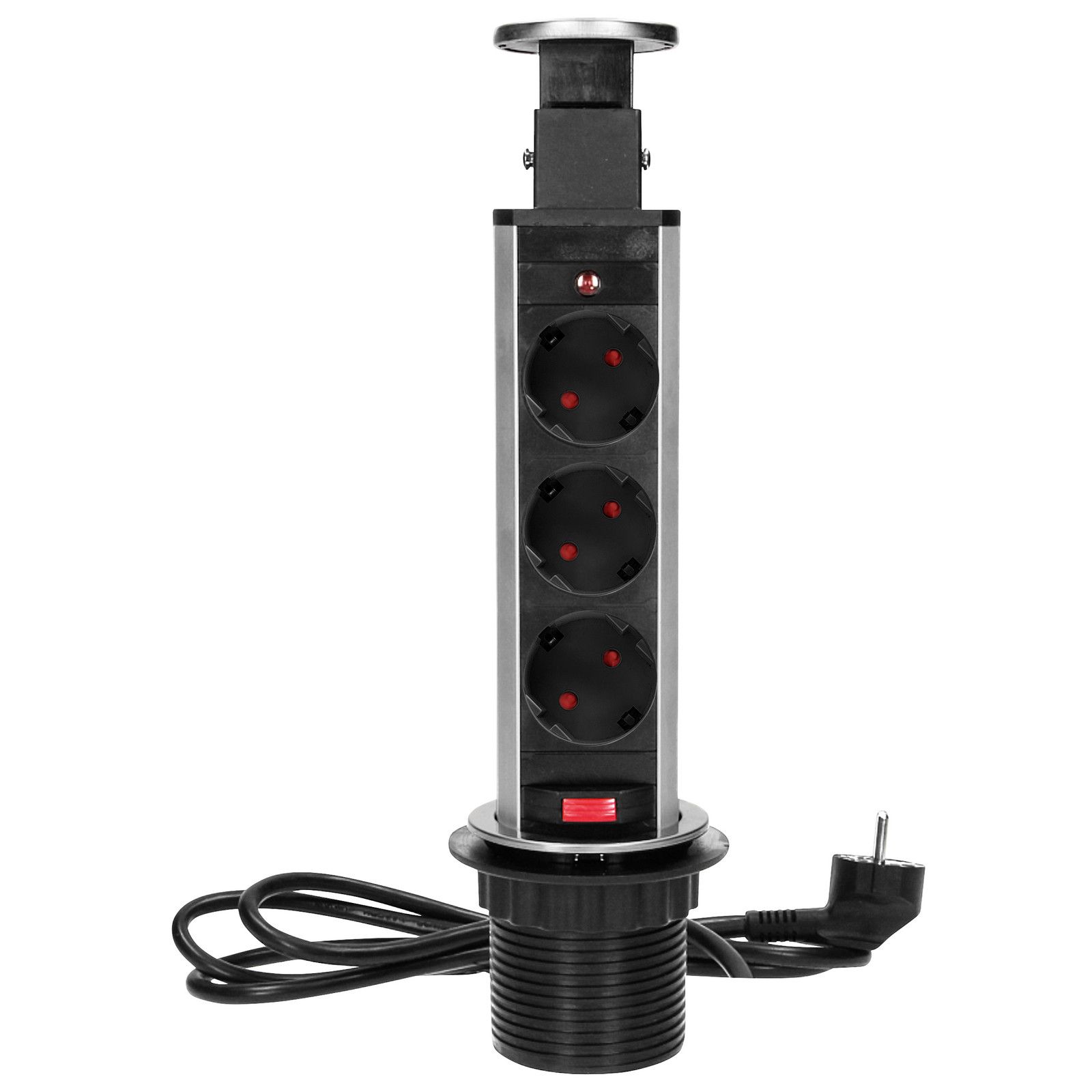 ORNO Inbouwstopcontact 3-voudig 250V AC model OR-AE-1348 met GS-keurmerk