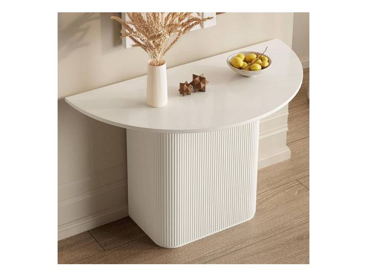LuxusKollektion Esstisch Esstisch halbrund Wandtisch Küche Esszimmer skandinavisch Nur Tisch (1-St)