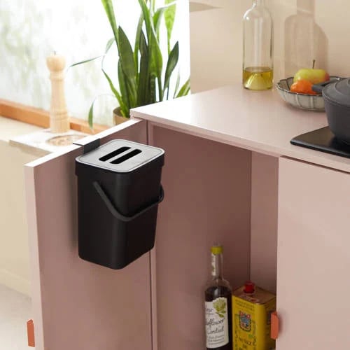 NOUS Living inbouw prullenbak 3L - mat zwart