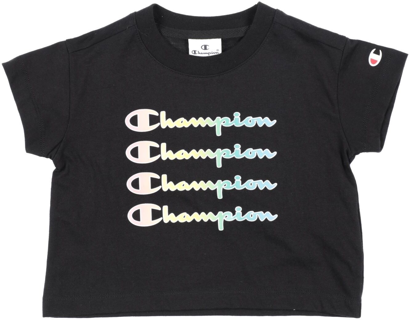 Champion Camiseta Chica Negro 3,5,7 Chica