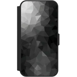 Nivocase Klapphülle für Apple iPhone 17e Handyhülle aus Kunst Leder NIVOflip schwarz Mosaik Muster (Apple iPhone 17e), Smartphone Hülle, Schwarz