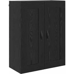 vidaXL Wandschrank Schwarz Eichen-Optik 69,5x34x90 cm