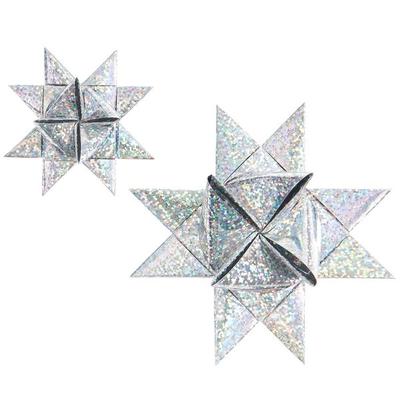 Fröbelsterne Metallic, Holographisch MIX 60 Streifen, 120 g/m²