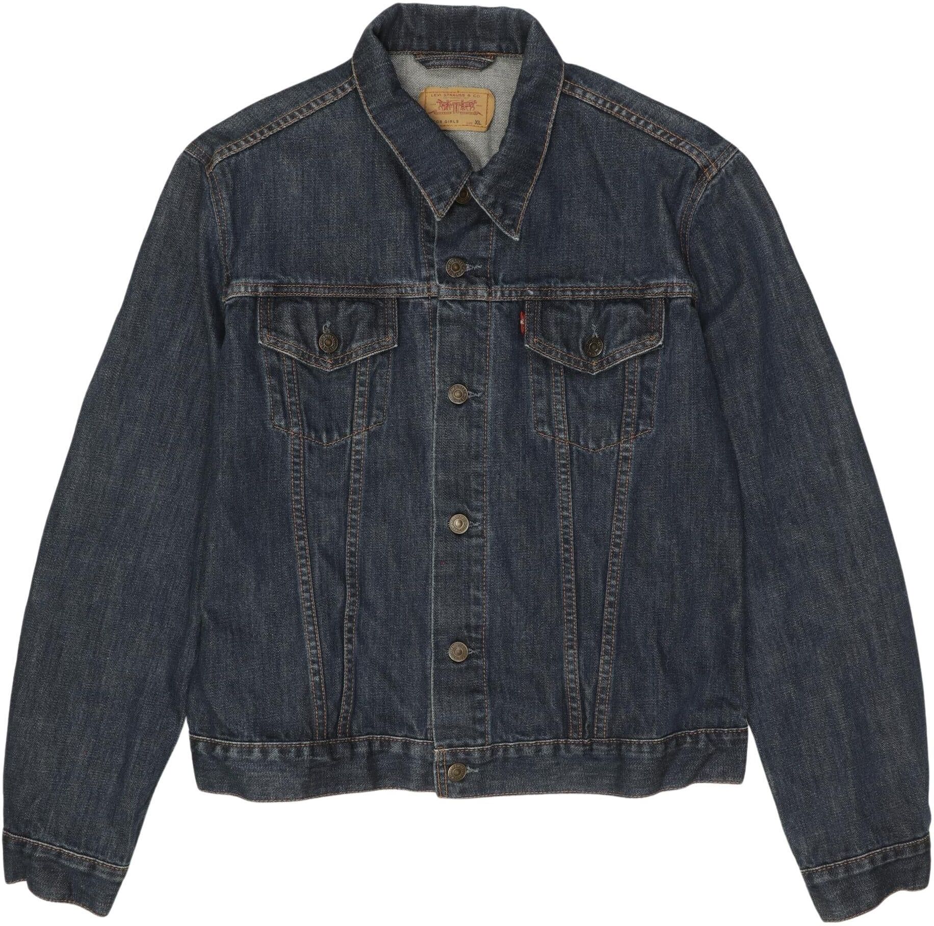Levis Mädchen Jacke oder Mantel, Blau, Gr. XL, Baumwolle - Second Hand