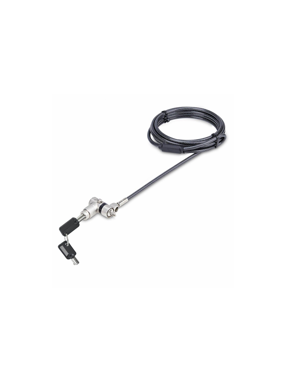 StarTech.com 3-in-1 Laptop Lock Compatible w/Noble Wedge/Nano/K-Slot - security cable lock - TAA Compliant
