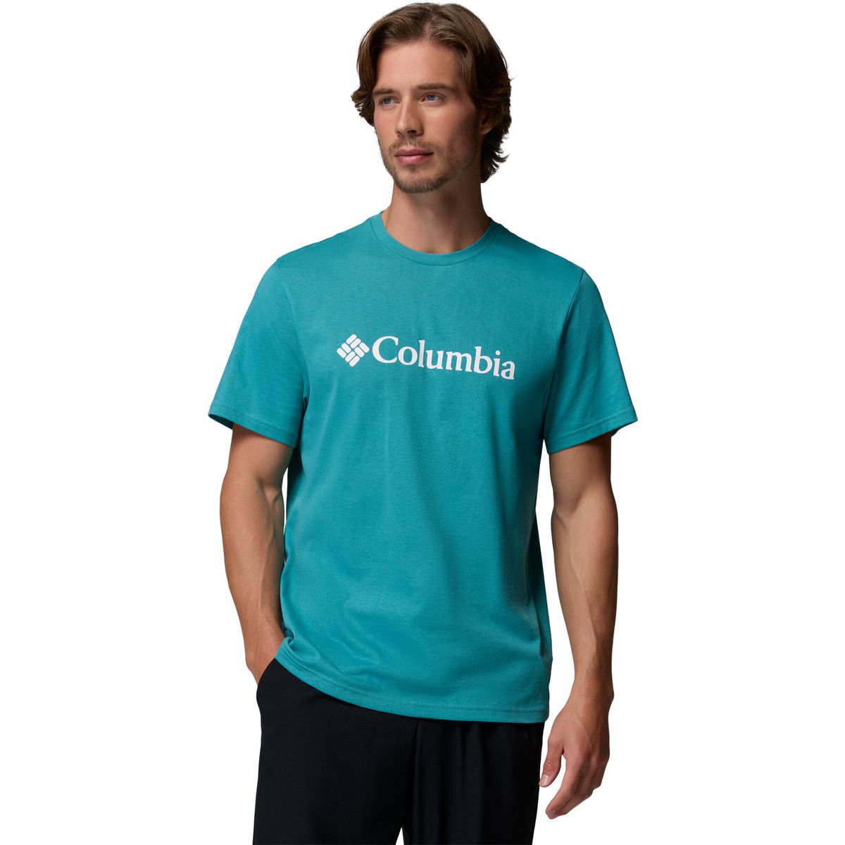 Columbia Men's CSC Basic Logo T-shirt teal gem columbia (329) S 215500-2155001-329-S