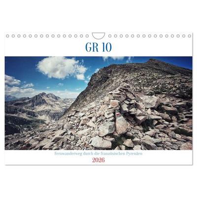 GR 10 Fernwanderweg durch die französischen Pyrenäen (Wandkalender 2026 DIN A4 quer), CALVENDO Monatskalender