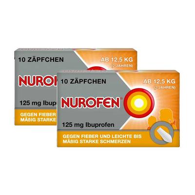 Nurofen Junior 125 mg Zäpfchen x2 2x10 St Suppositorien