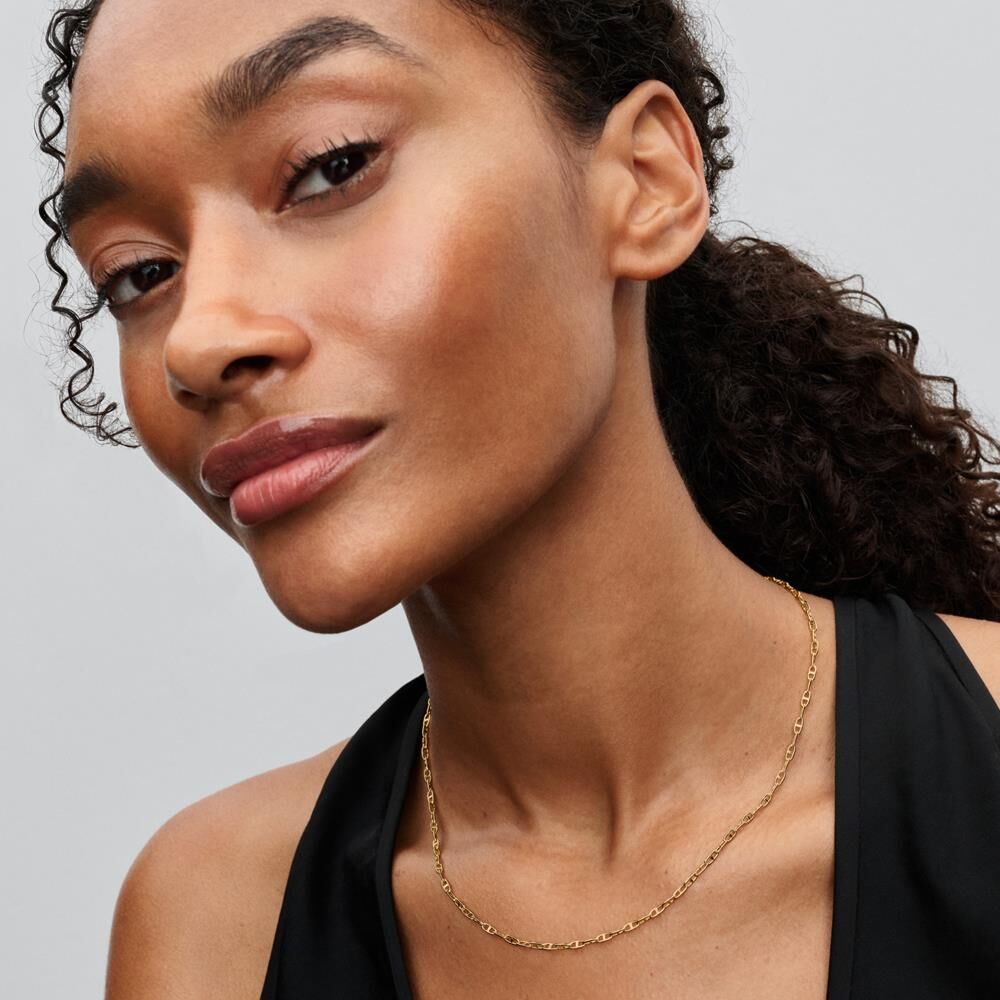 Pandora Damen Ankerkette Moments, vergoldet gold