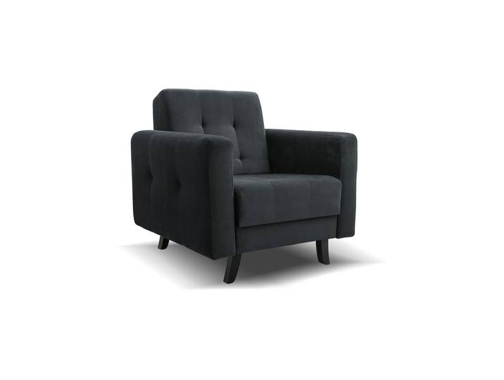 Sessel LIZBONA Grau (Paros 6) Buchenholz (schwarz)