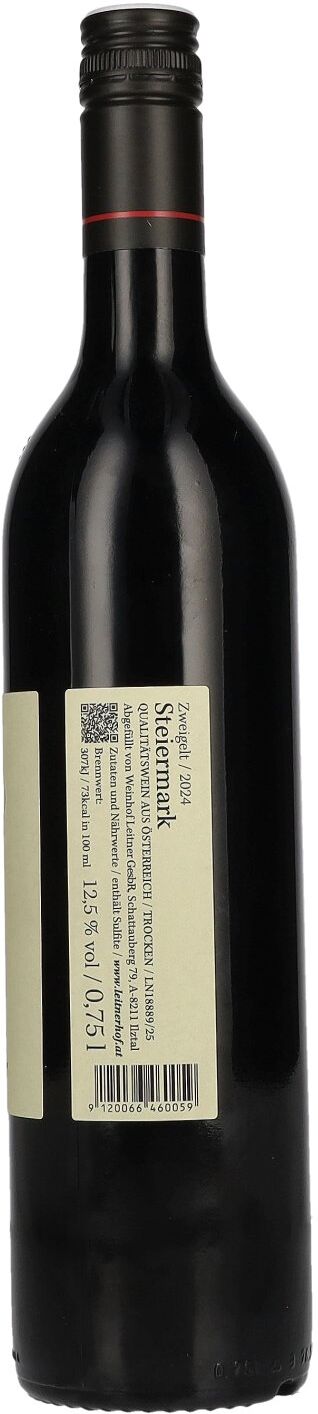 Leitner Wein Leitner Zweigelt Steiermark 2024 12,5% Vol. 0,75l