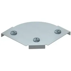 OBO 7138540 Deckel Bogen 90° für Bogen RBM 90 100 B=100mm Stahl bandverzinkt Zink/Aluminium, Double Dip DFBM 90 100 DD