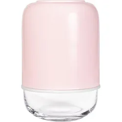 Capsule Vase rosa mit verstellbarer Höhe