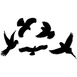Vogelfrei Silhouetten 5er Set