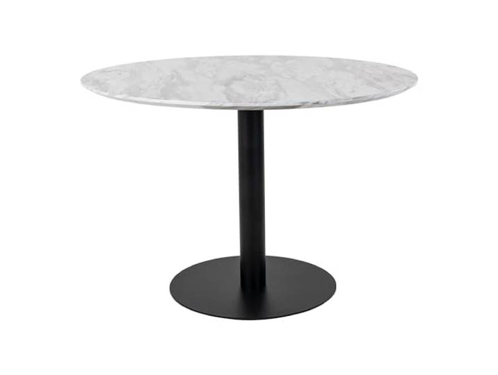 möbelando Esstisch >Bolzano< in Weiss, Marmor - 110x75x110cm (BxHxT)