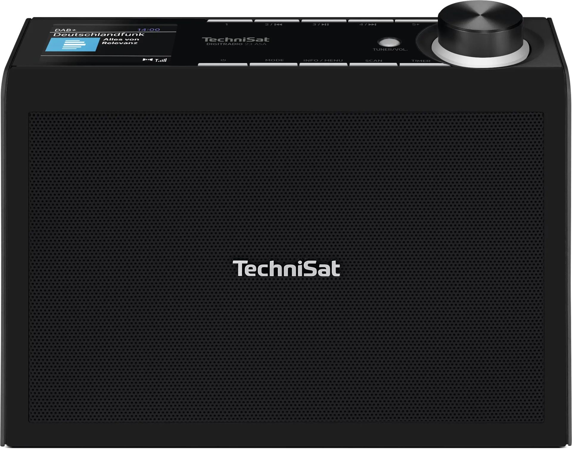 TechniSat DigitRadio 23 ASA Bluetooth DAB+, FM Radio Küche (Schwarz) 0000/3985
