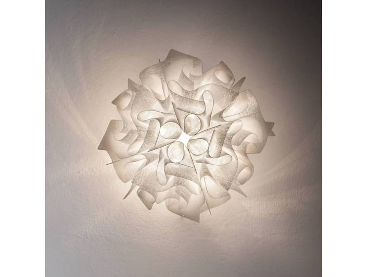 Slamp Designer Deckenleuchte VELI Couture, dimmbar, weiß / opal, für Wohn- / Esszimmer, Kunststoff, Design
