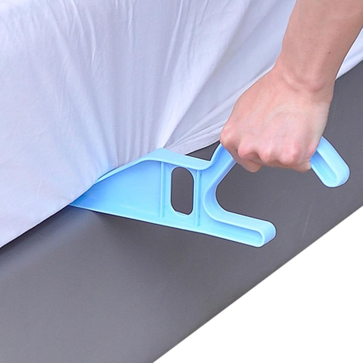 Matraslifter Bedmaker Hulpmiddel Blauw - 27 x 14 x 14 cm