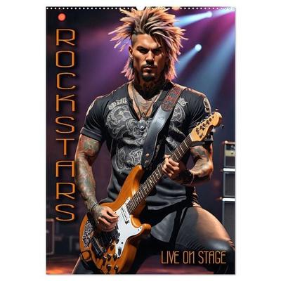 Rockstars - Live on Stage (Wandkalender 2026 DIN A2 hoch), CALVENDO Monatskalender