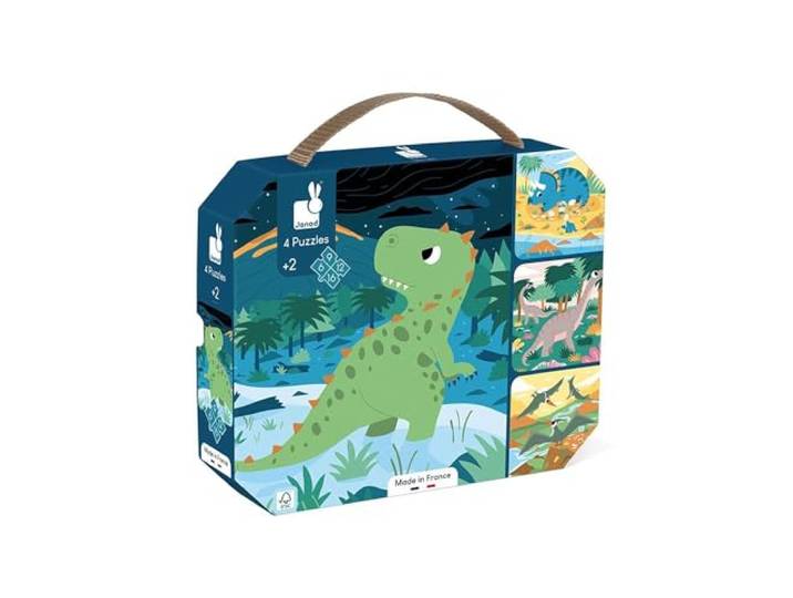 Janod - Dinosaurus puzzels, J02541, meerkleurig