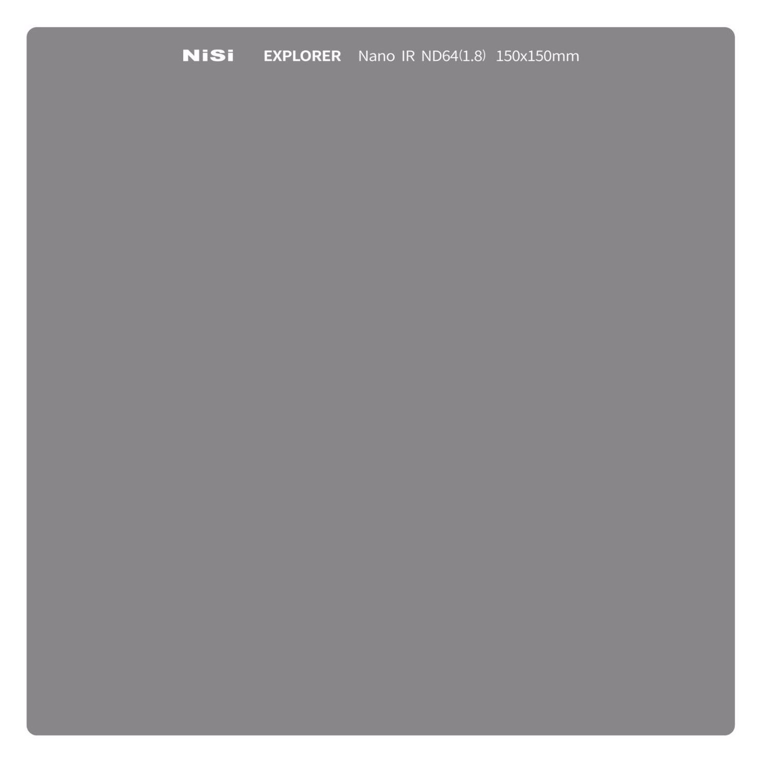 Nisi Explorer Collection (ND Filter, 150 mm) (4110100673)
