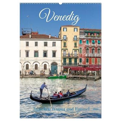 Venedig - Zwischen Wasser und Himmel (Wandkalender 2027 DIN A2 hoch), CALVENDO Monatskalender