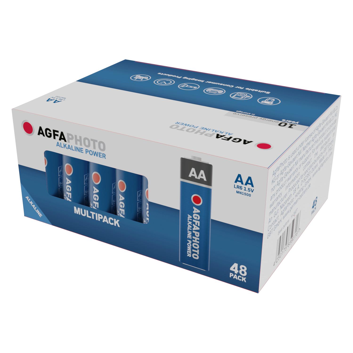 Agfaphoto Power LR6 Mignon (AA)-Batterie Alkali-Mangan 1.5 V 48 St. (48 Stk., AA) (110-859316)