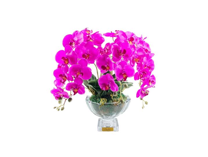 Luxuriöser Raumduft „Luxury Orchid Centerpiece Bouquet“ Fuchsia & Gold Côte Noire