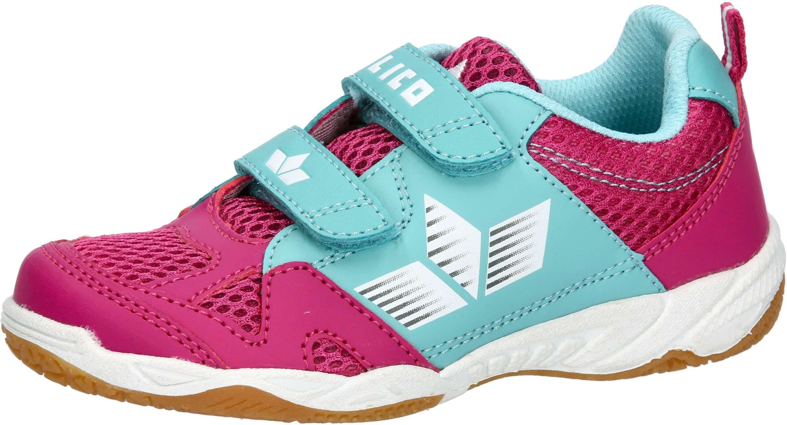 Hallenschuh LICO "Sportschuh Sport V", Mädchen, Gr. 28, rosa, Synthetik, Schuhe Hallenschuh rosa 28