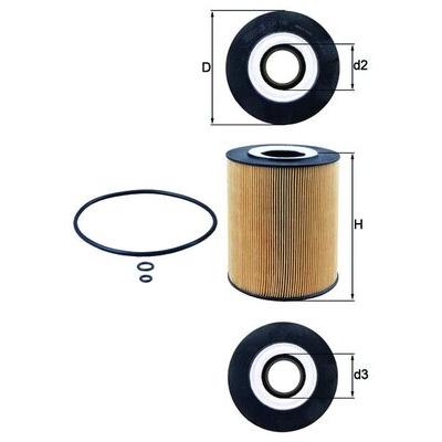 MAHLE Ölfilter ox146d für MAN