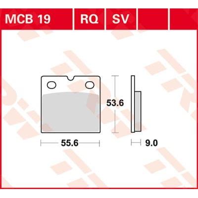 TRW Bremsbelagsatz MCB19SV Bremsbeläge,Bremsklötze,Bremssteine,Bremsbeläge & Bremsbelagsatz,Bremsklötze & Bremsbelagsatz