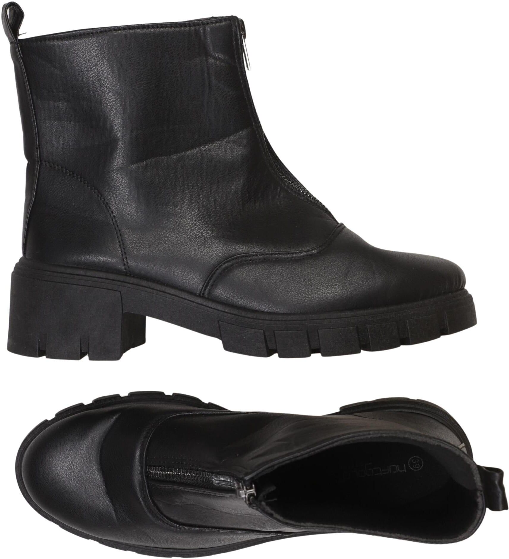 hüftgold berlin Damen Stiefelette, Schwarz, Gr. EU 39, kein / Etikett - Second Hand