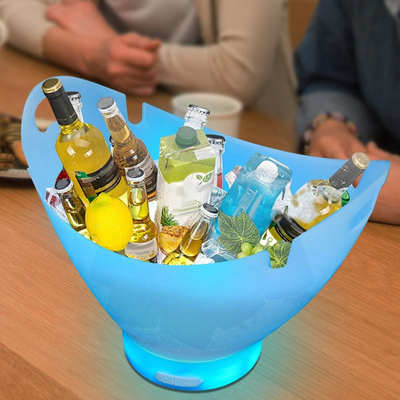 Drop Dash Deals Party Ready LED Ice Bucket Set With Bluetooth Wine Cooler & Large Capacity Party Ready LED Ice Bucket Set With Bluetooth Wine Cooler & Large Capacity