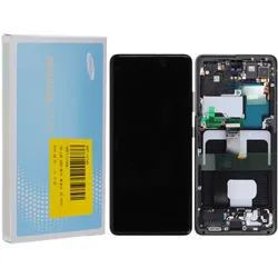 LCD Display ohne Akku / Frontkamera für Samsung Galaxy S21 Ultra G998B/DS, Phantom Black