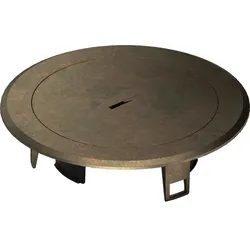 Hager BSR02MTM Metall Tubus Deckel für Installationsdose R02 Alt Messing
