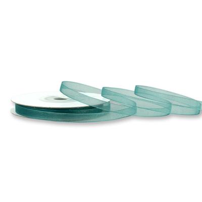 Creativery 6mm Organzaband 25m Chiffonband Schleifenband Geschenkband Stoffband Schmal Petrol
