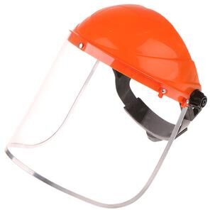 Perfect Picks Market ClearGuard Full Face Shield Mask For Motorcycle Riding, Work Safety & Splash Protection orange