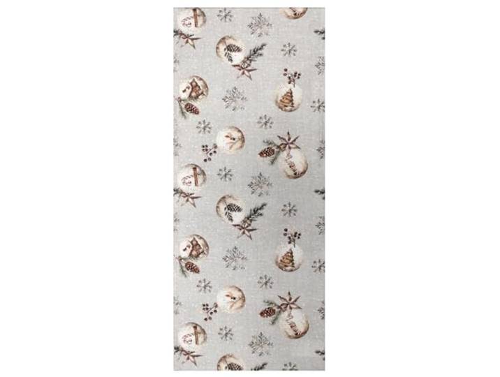 HOME WOHNIDEEN TISCHLÄUFER Weihnachten DEKOSTOFF Bedruckt Feliz Navidad Farbe GRAU 140 X 40 cm