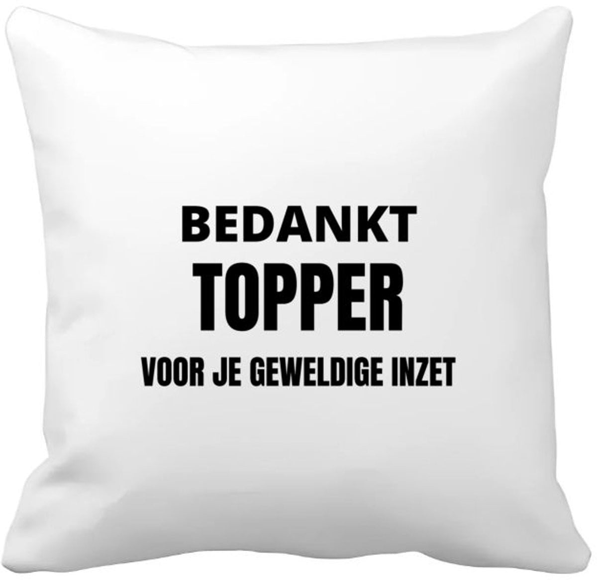 Akyol Kussenhoes Bedankt Topper Collega - 40 x 40 cm