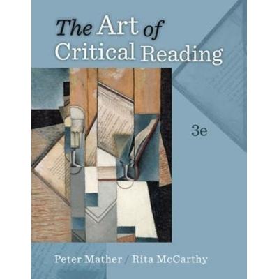 The Art of Critical Reading, Taschenbuch von Rita Mccarthy, Mcgraw Hill Higher Education, 978-0-07-340721-0